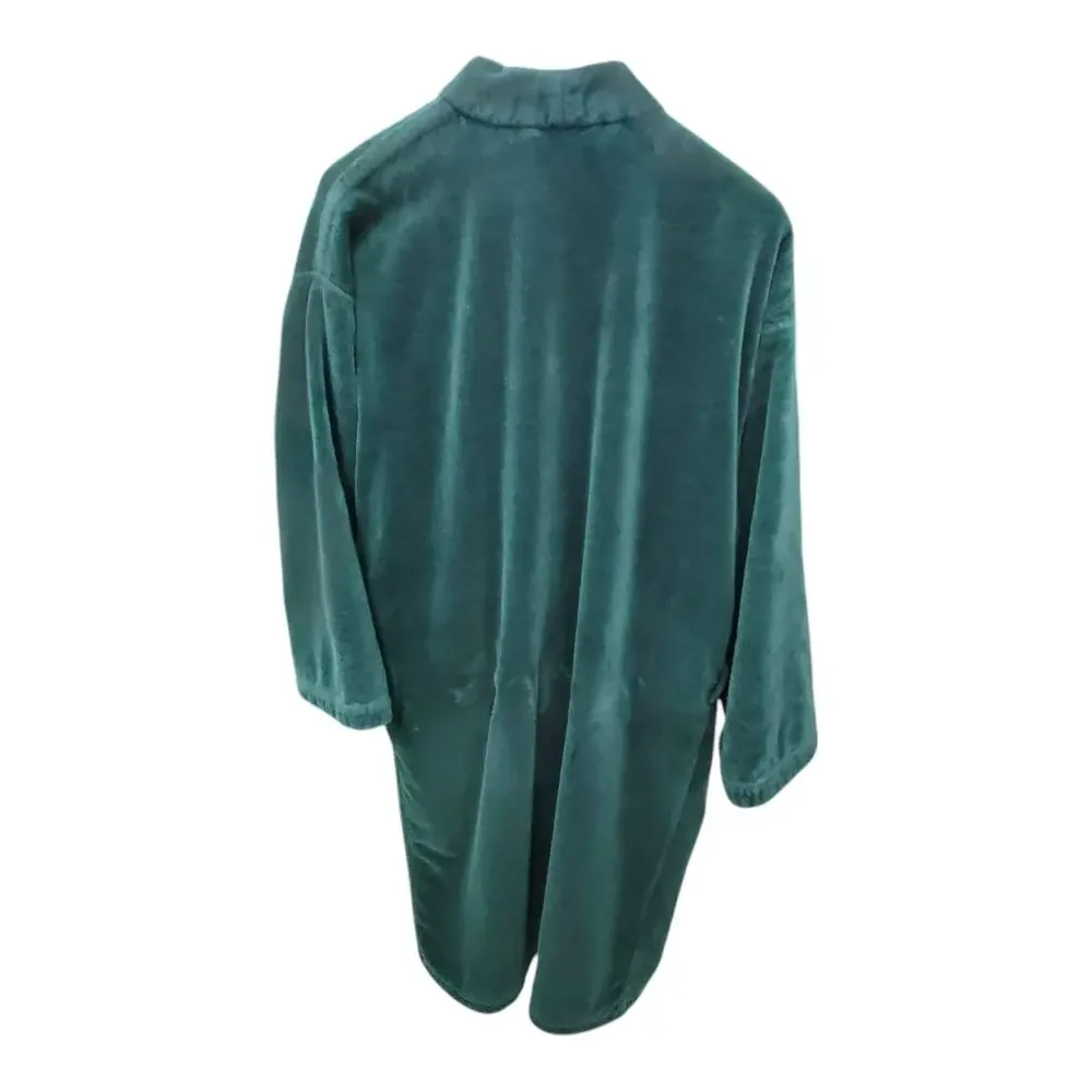 Vintage Polo Ralph Lauren Green Terry Velour Bathrobe Robe Mens OSFA Brazil